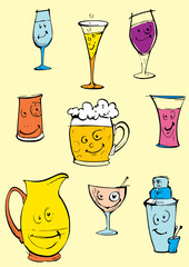 objects series - glasses clipart