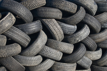 Stack of old tires