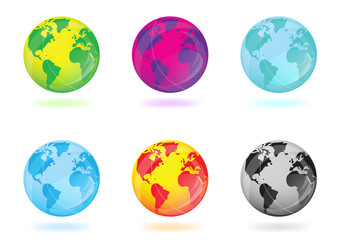 colorful globes