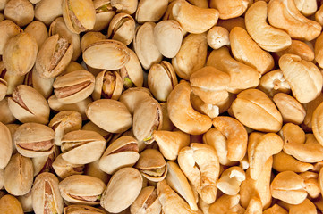 Mixed nuts background