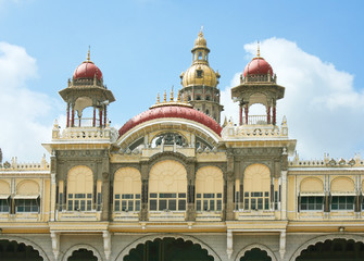 Fototapeta na wymiar Detail of Mysore Palace,India,