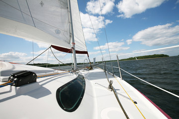 Fototapeta premium Boat on lake