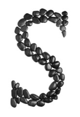 Rock Letter on White