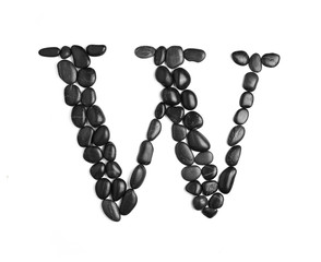 Rock Letter on White