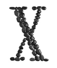 Rock Letter on White