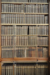 historisches Bücherregal