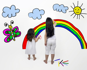 Pintando un arcoiris