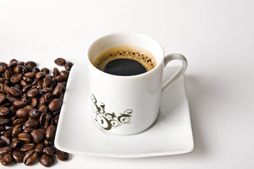 coffee beans and espresso