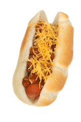 Chili hot dog