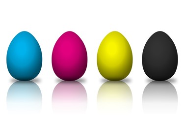 CMYK Easter Eggs