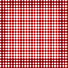 Red picnic fabric