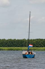 Sailboat at the river