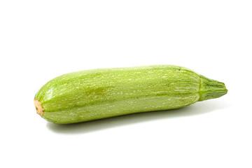 Vegetable marrow isolated on white.