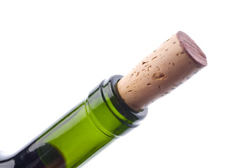 detail of wine bottle being opened