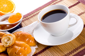 Croissant with jam