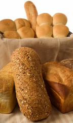 assortment of fresh breads