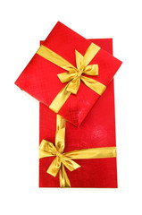 Gift boxes isolated on the white background