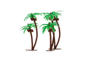 Obraz premium Figure of palm tree isolated on white