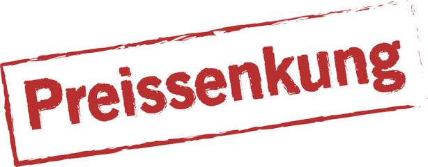 Stempel Preissenkung