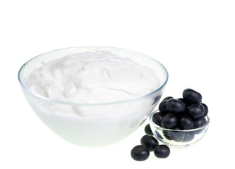 Yogurt and Blueberries