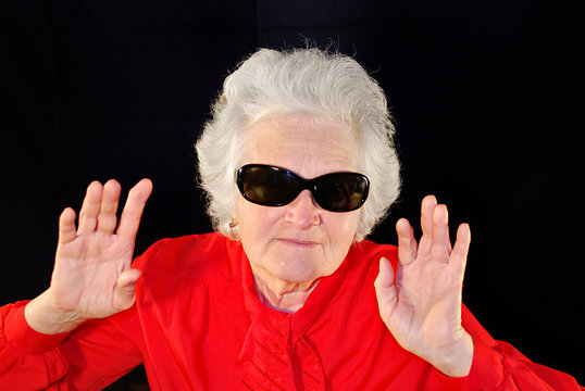 portrait of elderly woman