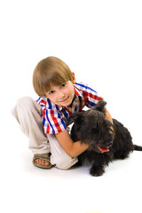 Boy with a dog
