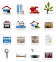 Real Estate - Vector Icon Set