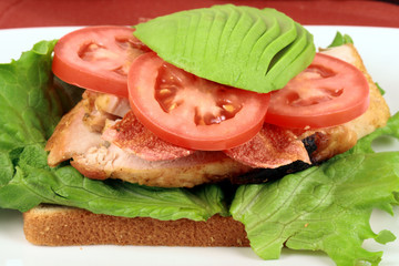 turkey breast open face sandwich