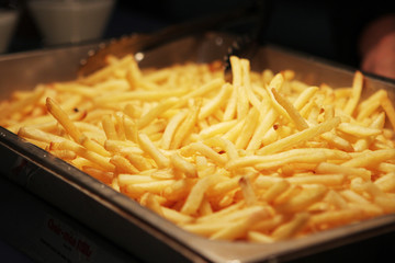 Tray of Golden, Crisp French Fries