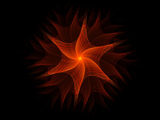 fiery flower, the red flower