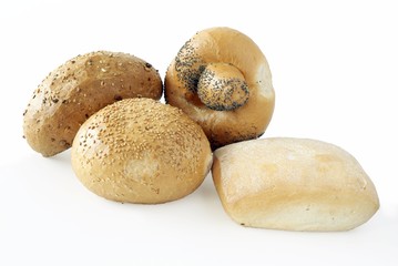 several rools for breakfast