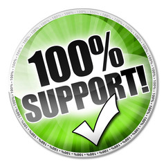 100% Support! Button