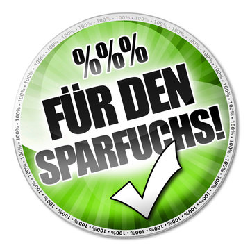 F&uuml;r den Sparfuchs! Button