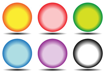 Colorful vector buttons