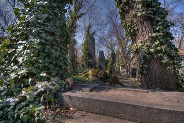 old graveyard in Prag