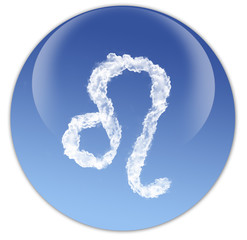 Button Sternzeichen Löwe