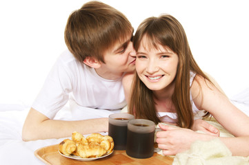 Romantic breakfast