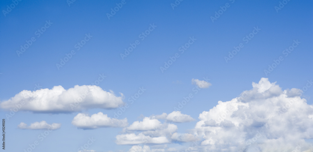 Wall mural blue sky with clouds