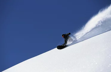 Rolgordijnen snowboard powder © jancsi hadik