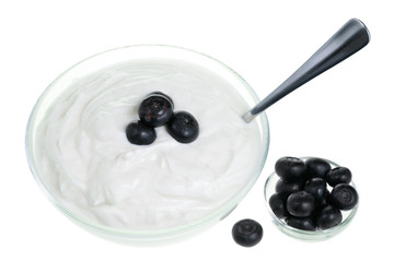 Yogurt bowl and Blueberries