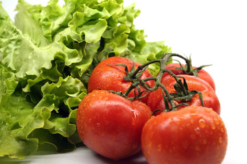 Tomatoes - Salad - Tomates - Tomato - Lettuce