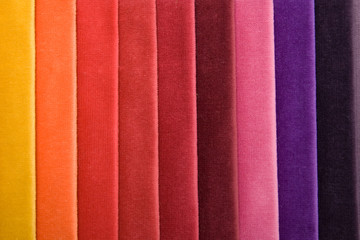 color raw of fabric