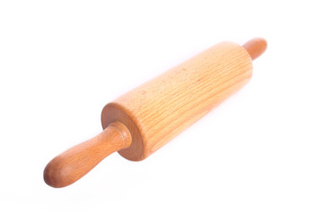 Rolling Pin on White Background