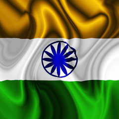 Bandiera India-India Flag-Drapeau Inde