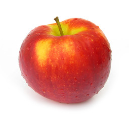 Apple red yellow wet perfect