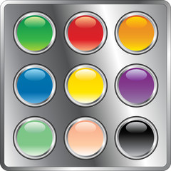 color metal buttons