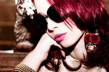 sunglasses portrait