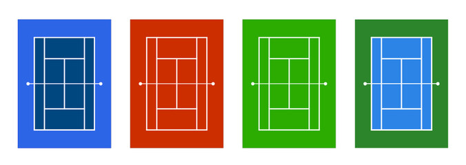 Tennis : The Four Grand Slam Tennis Courts
