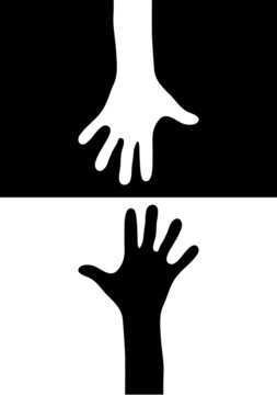 mano bianco/nero