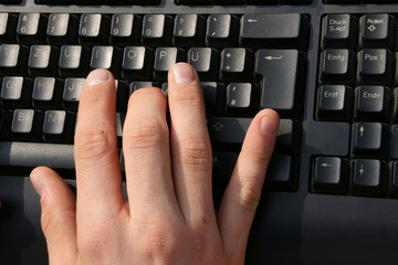 computer finger tastatur